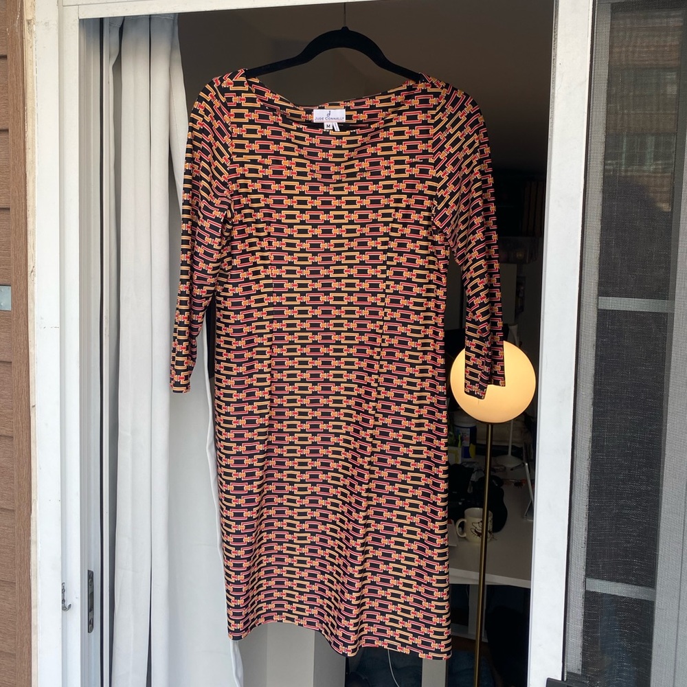 Jude Connally Bold Chain Print Dress